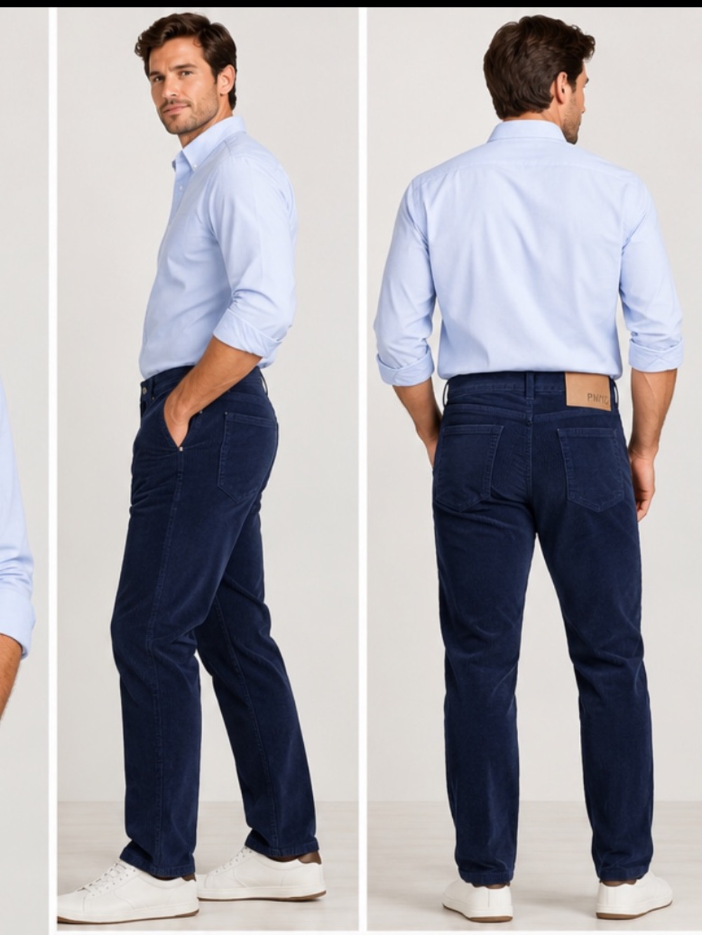 Peter Manning Corduroy Pants in Blue Waist 32W 27L NWT